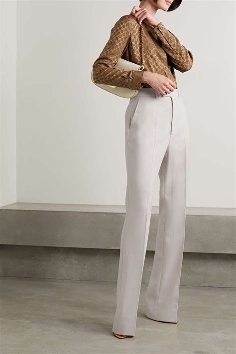 Gucci Crepe Wool Trousers 